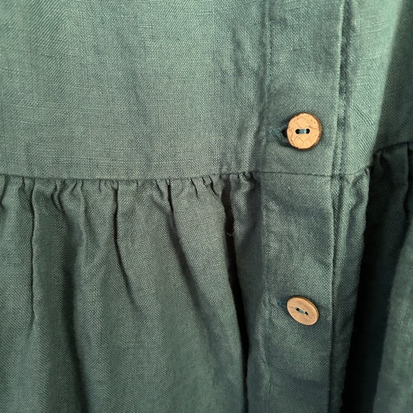 Not perfect linen dress Sarah in teal - Picture 2 of 3